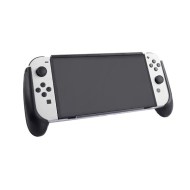 Protective Handle Grip Cover With Flip Black - Nintendo Switch OLED Console